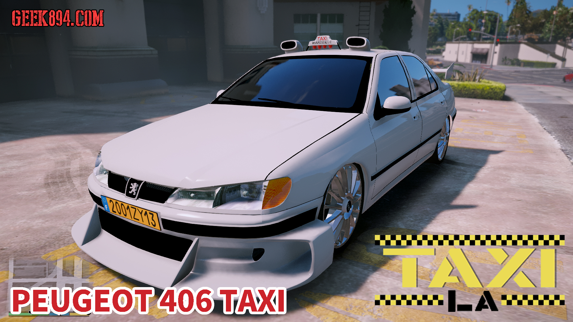 Gta5のタクシーを映画taxiのプジョー406にしちゃう車両mod発見 動画有り Geek4 Com