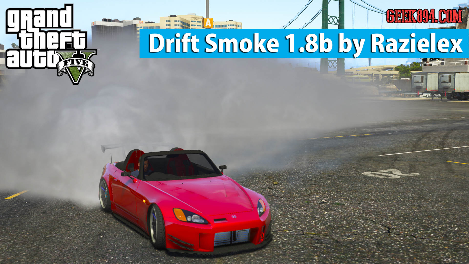 Gta5のタイヤスモークを圧倒的に増大させるmod Drift Smoke1 8b が